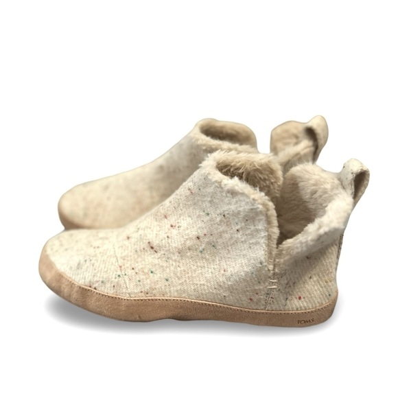 Toms Shoes - TOMS Lola Slippers Natural Twill Size 7 Womens